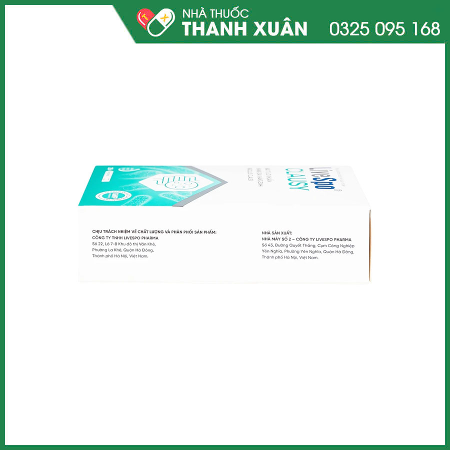 LiveSpo Clausy giúp bổ sung lợi khuẩn, bảo vệ hệ vi sinh đường ruột và giảm các triệu chứng rối loạn tiêu hóa